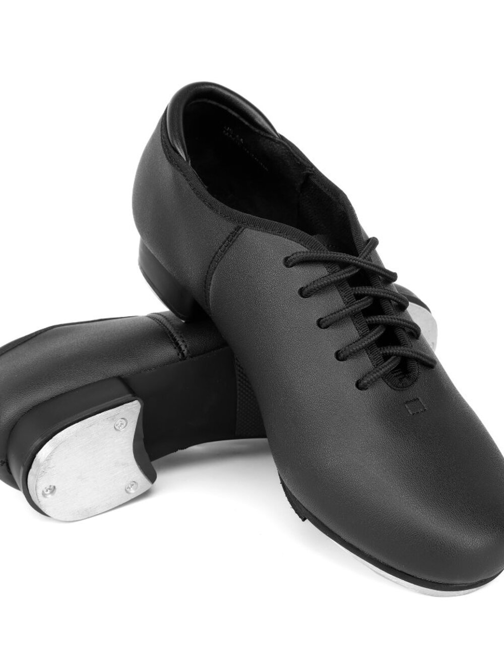 Linodes PU Leather Lace Up Tap Shoe Unisex Dance Shoes for Women and Men
